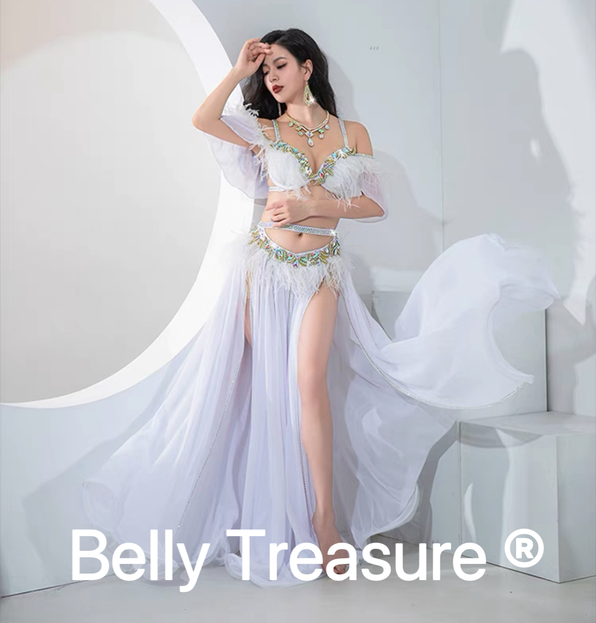 ベリーダンス衣装 3カラー QCZW YC015 202404Belly Treasure